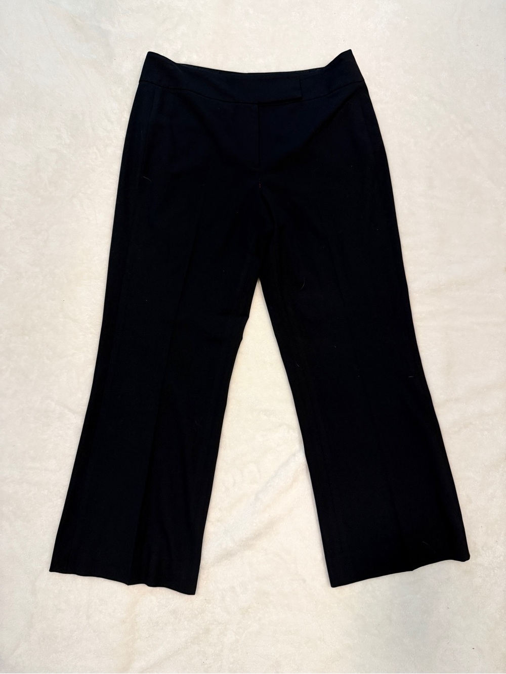 Elie Tahari Black Wide-Leg Stretch Pants
